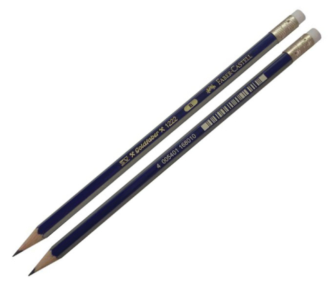 Creion grafit b cu guma goldfaber 1221 faber-castell [1]