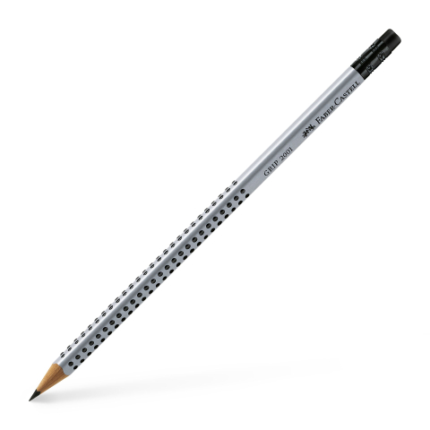 Rechizite Școlare - Creion grafit b cu guma grip 2001 faber-castell
