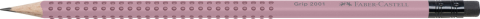 Creion grafit b cu guma grip 2001 rose 2022 faber-castell [1]