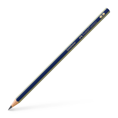 Rechizite Școlare - Creion grafit b fara guma goldfaber 1221 faber-castell