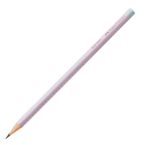 Rechizite Școlare - Creion grafit b grip 2001 flow roz-bleu faber-castell