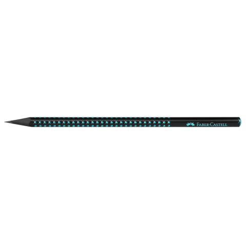Creion grafit b grip sparkle lemn negru midnight ocean faber-castell [1]