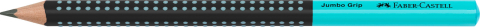 Creion grafit b jumbo grip two tone negru-turcoaz 2022 faber-castell [1]