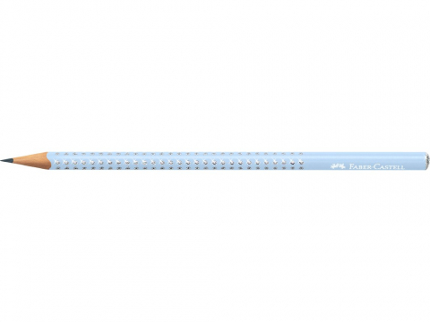 Creion grafit B rotund sparkle bleu sky 2024 Faber-Castell [1]
