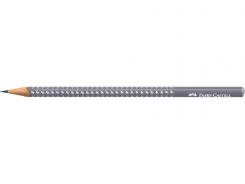 Creion grafit B rotund sparkle gri 2021 Faber-Castell [1]