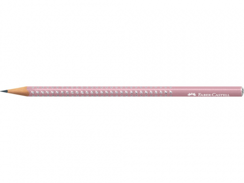 Creion grafit B rotund sparkle rose 2021 Faber-Castell [1]