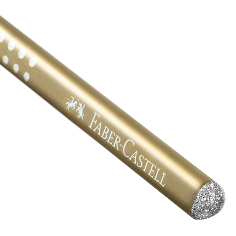 Creion grafit b sparkle auriu 2019 faber-castell [2]