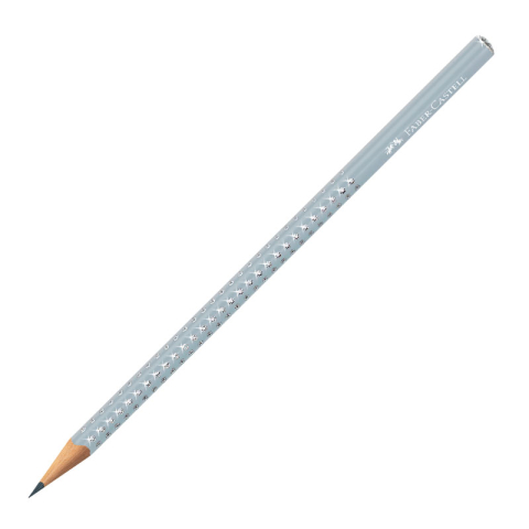 Rechizite Școlare - Creion grafit b sparkle gri icy 2026 faber-castell