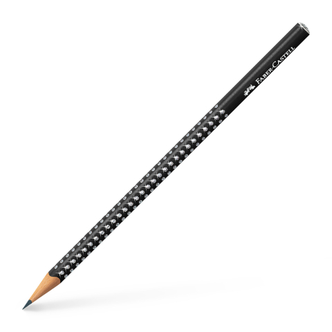 Rechizite Școlare - Creion grafit b sparkle negru 2024 faber-castell