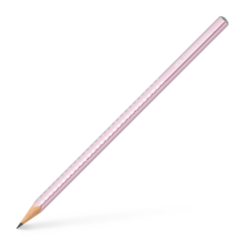 Rechizite Școlare - Creion grafit b sparkle rose metalizat 2023 faber-castell