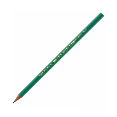 Rechizite Școlare - Creion grafit Bic Evolution 650, HB, corp hexagonal verde, fara guma de sters
