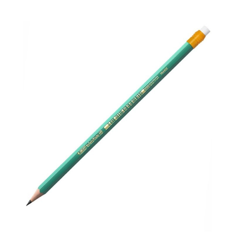 Creioane Grafit, Creioane Mecanice si Ascutitori - Creion grafit Bic Evolution 655 8803323, HB, corp hexagonal verde, cu guma de sters