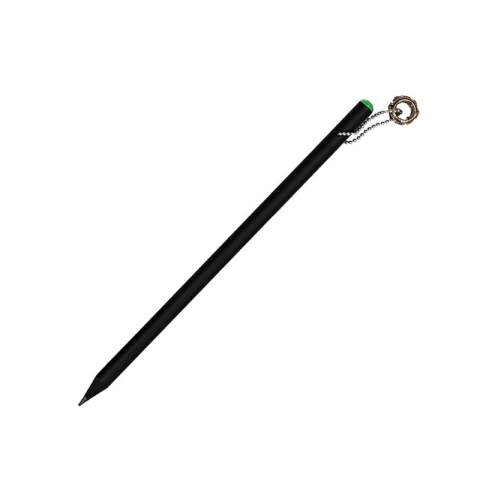 Rechizite Școlare - Creion grafit CNX Diamant KS3401-7, HB, corp rotund negru, acryl, cap cu pandantiv diverse culori