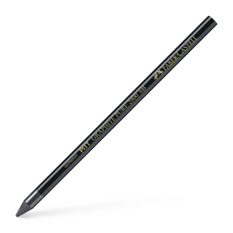 Rechizite Școlare - Creion grafit fara lemn 6b pitt monochrome faber-castell