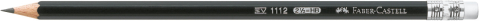 Creion grafit hb cu guma 1112 faber-castell [1]