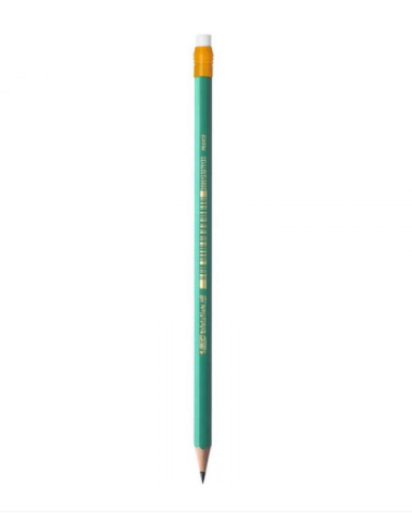 Rechizite Școlare - Creion grafit hb cu guma eco evolution 655 bic