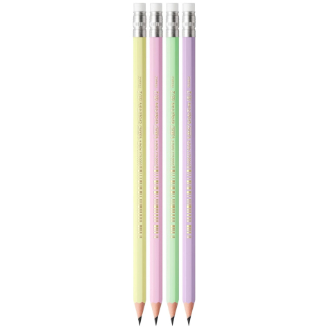 Creion grafit hb cu guma eco evolution pastel 12/cut bic [1]