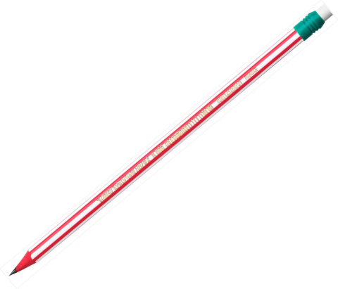 Creion grafit hb cu guma evolution stripes 646 12/cut bic [2]