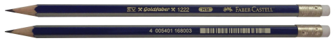 Creion grafit hb cu guma goldfaber 1221 faber-castell [2]