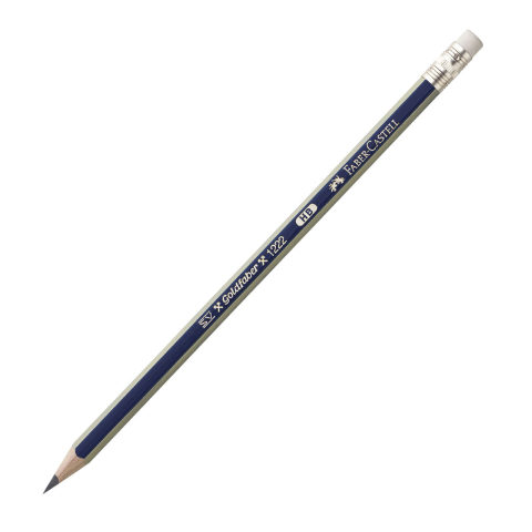 Rechizite Școlare - Creion grafit hb cu guma goldfaber 1221 faber-castell