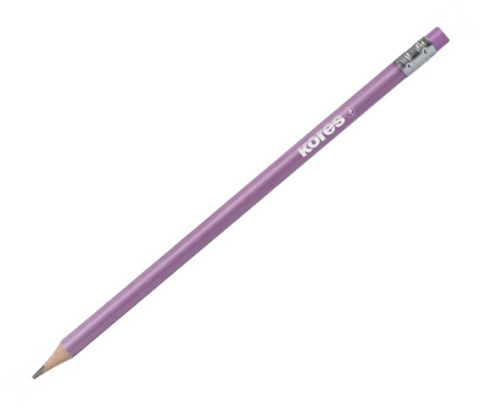 Creion grafit hb cu guma metalic 6/set kores [1]