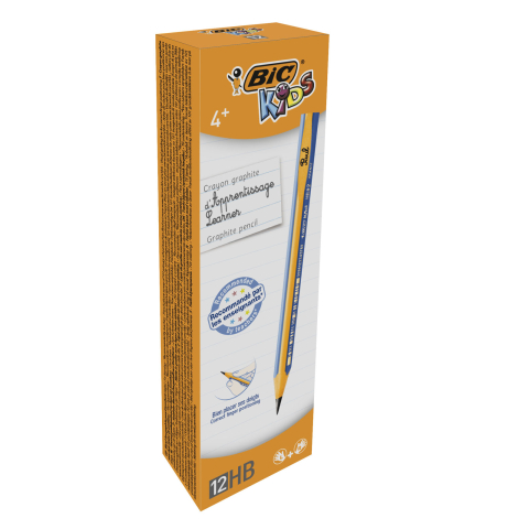 Rechizite Școlare - Creion grafit hb fara guma evolution kids 12/cut bic