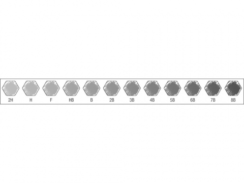 Creion grafit hexagonal Artă Castell 9000 Faber-Castell 12 buc/set [3]
