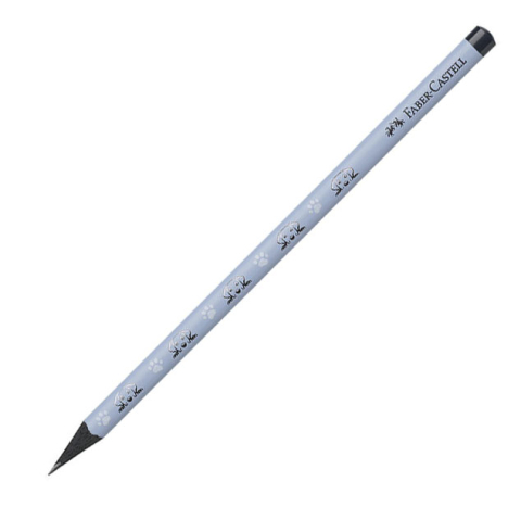 Rechizite Școlare - Creion grafit lemn negru catei faber-castell