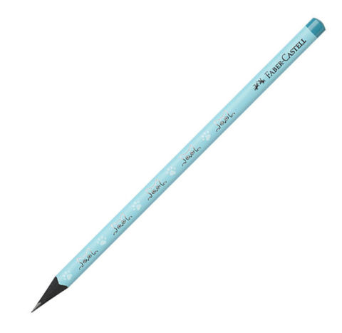 Rechizite Școlare - Creion grafit lemn negru pisici faber-castell