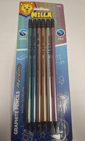 Rechizite Școlare - Creion grafit metalizat  Milla  14