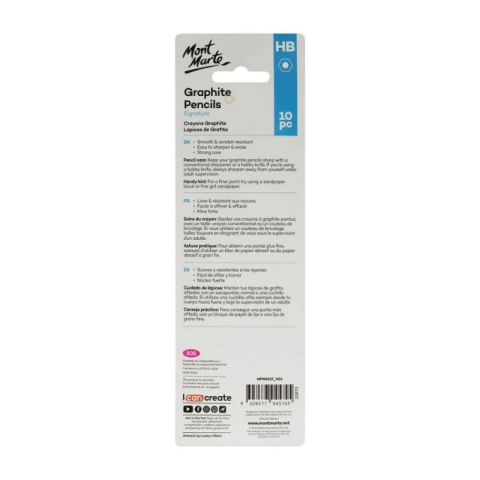 Creion grafit Mont Marte MPN0127, HB, set 10 buc [1]