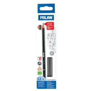 Rechizite Școlare - Creion grafit triunghiular h milan 071230112 12 buc