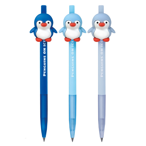 Creion Infinity Arctic Friends cu snap, 3 culori  varsta 3 ani+,6 ani+,8 ani+ [1]