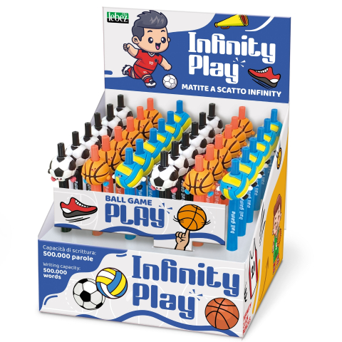 Creioane Grafit, Creioane Mecanice si Ascutitori - Creion Infinity Play Ball Game cu snap, 3 modele  varsta 3 ani+,6 ani+,8 ani+