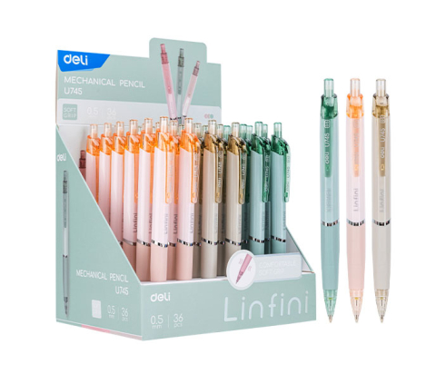 Creion mecanic 0.5mm linfini culori macarons deli [4]