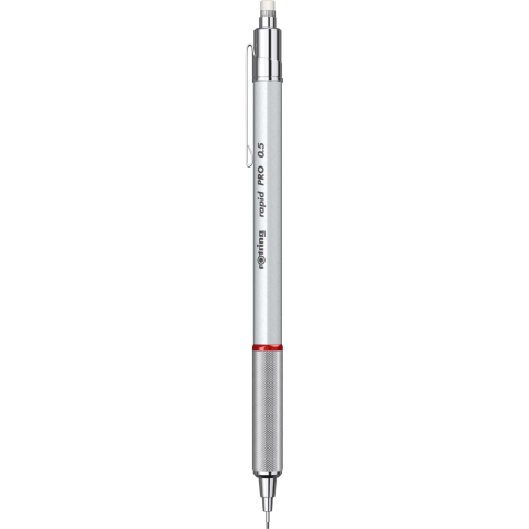 Creion mecanic 0.5mm rapid pro argintiu rotring [1]