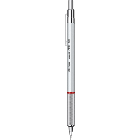 Rechizite Școlare - Creion mecanic 0.5mm rapid pro argintiu rotring