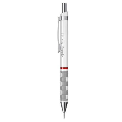 Rechizite Școlare - Creion mecanic 0.5mm tikky 3 alb rotring.