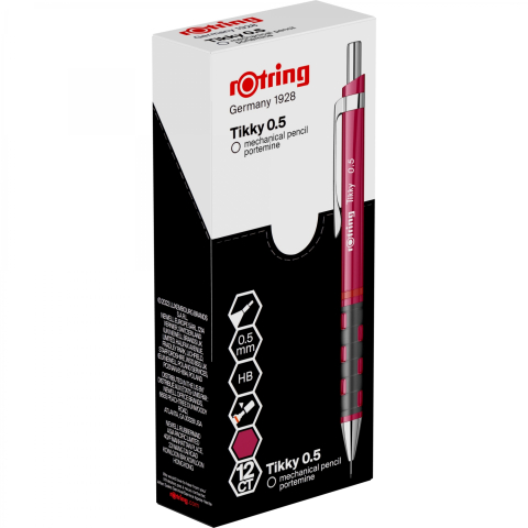 Creion mecanic 0.5mm tikky 3 magenta rotring [4]