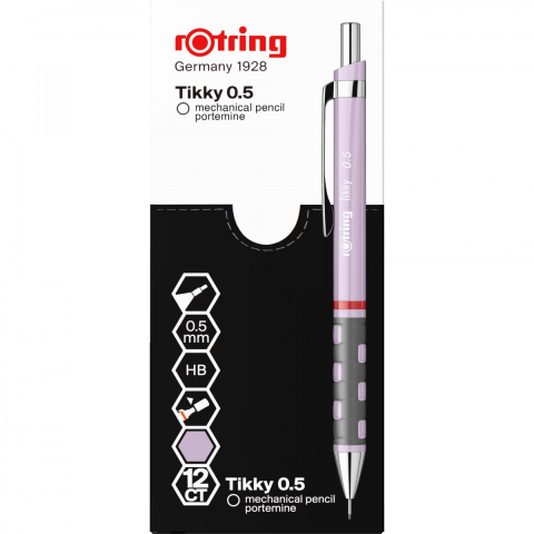 Creion mecanic 0.5mm tikky 3 mov sidefat rotring [3]