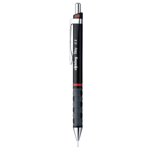 Rechizite Școlare - Creion mecanic 0.5mm tikky 3 negru rotring
