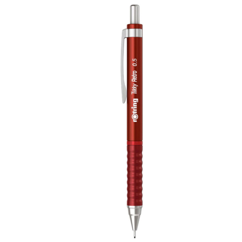 Rechizite Școlare - Creion mecanic 0.5mm tikky 3 rosu retro rotring