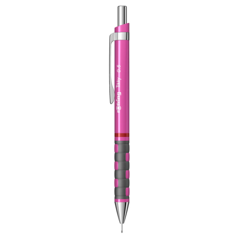 Rechizite Școlare - Creion mecanic 0.5mm tikky 3 roz neon rotring