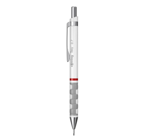 Rechizite Școlare - Creion mecanic 0.7mm tikky 3 alb rotring