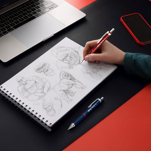 Creion mecanic 0.7mm tikky 3 gri retro rotring [3]