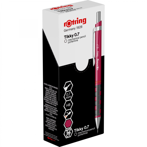 Creion mecanic 0.7mm tikky 3 magenta rotring [4]