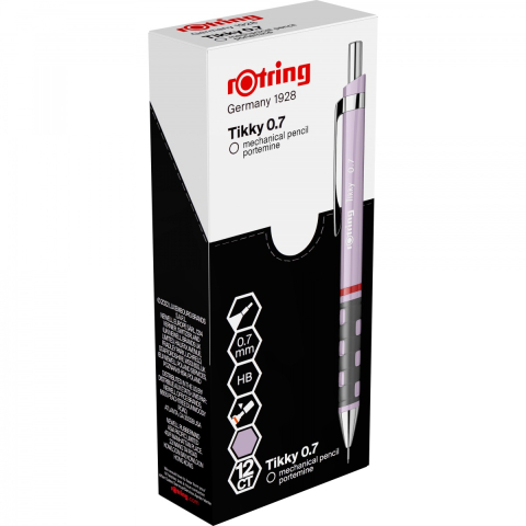 Creion mecanic 0.7mm tikky 3 mov sidefat rotring [3]