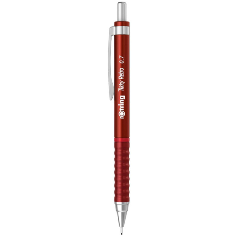Rechizite Școlare - Creion mecanic 0.7mm tikky 3 rosu retro rotring