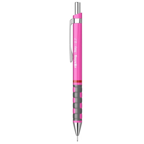 Rechizite Școlare - Creion mecanic 0.7mm tikky 3 roz neon rotring