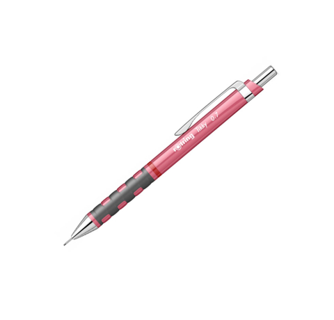 Creion mecanic 0.7mm tikky 3 roz sidefat rotring [1]